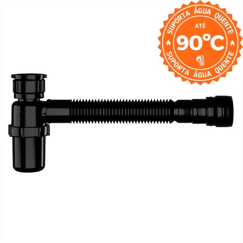 Sifão Sanfonado Universal Com Copo Facil Limpeza