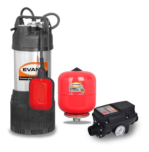 Sistema Easy Press Con Bomba Sumergible 3/4hp Y Tanque Evans