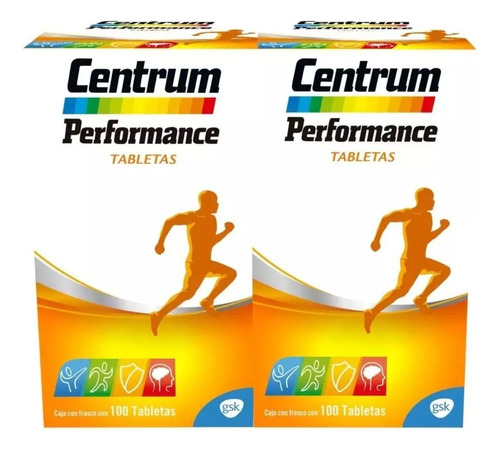 Centrum Performance Pack 2 Multivitamínicos De 100 Tabletas