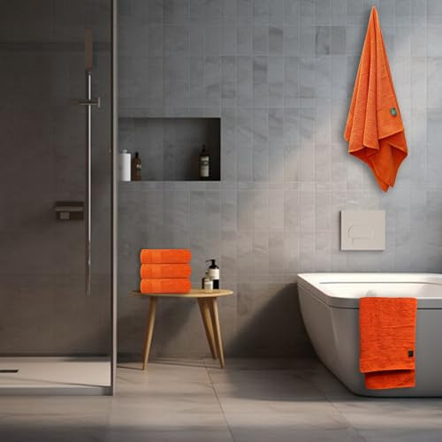Paquete De 4 Toallas De Baño De Algodón Reciclado 450 Gsm