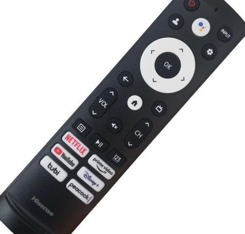 Control Remoto Smart Pantalla Para Google Tv Hisense Original Con Comando De Voz