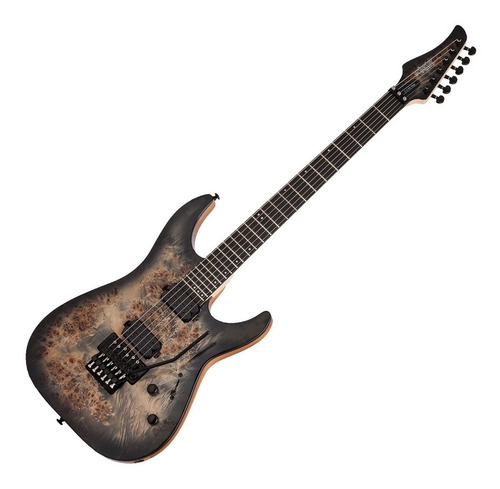 Guitarra Eléctrica Charcoal Burst, Schecter C-6 Fr Pro Cbu