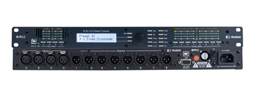 Processador Audio Crossover K-audio Ksp4.8 - 4 In / 8 Saidas