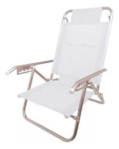 Silla Reposera De Playa | Aluminio | Plegable | Hasta 120kg