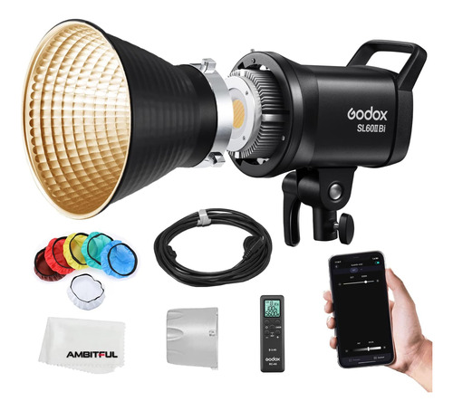 Godox Sl60ii-bi Sl-60w Cri 96+, Tlci 97+ Luz De Video Led Bi