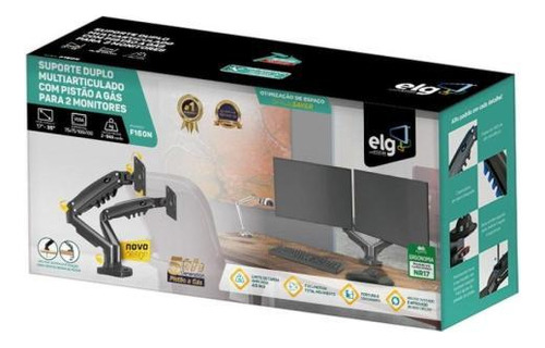 Suporte Para Monitor Articulado De Mesa 17-35 2m ELG F160n