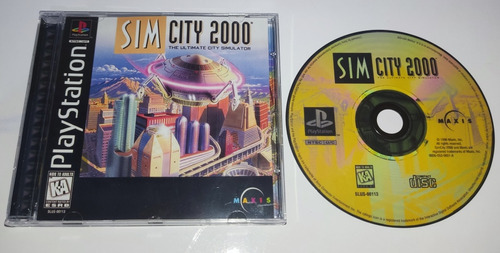 Sim City 2000 Playstation Patch Mídia Preta