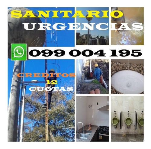 Sanitario/a Plomero Urgencias Filtraciones  Obstrucciones  