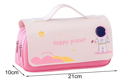 Estuche Para Lápices, Bolsa De Papelería Ligera Para Rosa