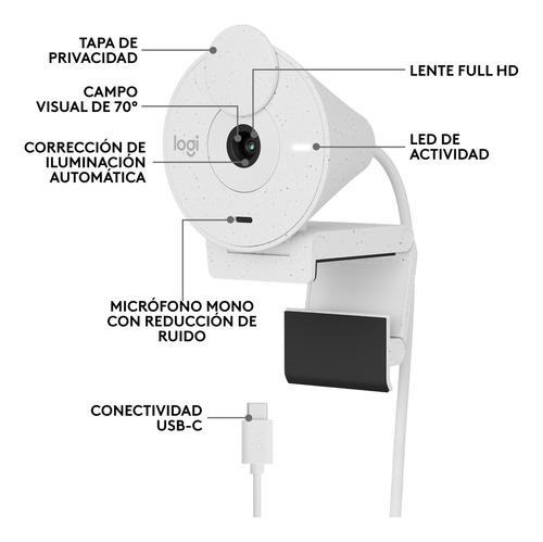 Cámara web Logitech HD Brio 300