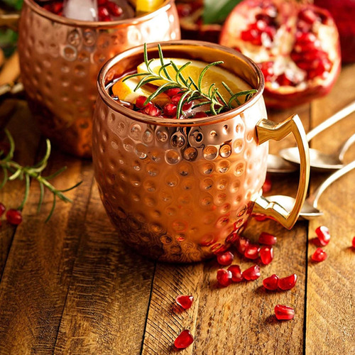 Livehitop Moscow Mule Mugs Set Of 4, Handcrafted Copper C...