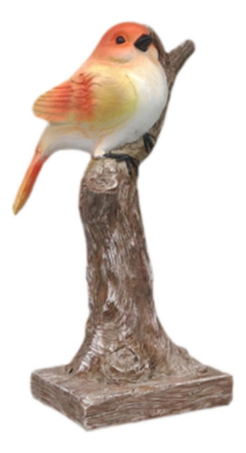 Estatuilla De Pájaro De Resina Colorida, Adorno 1 Pájaro