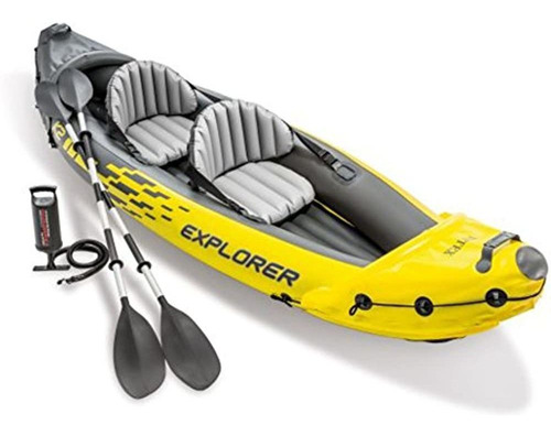 Bote Inflable 2 Personas Intex Explorer K2 Kayak, Set De Kay