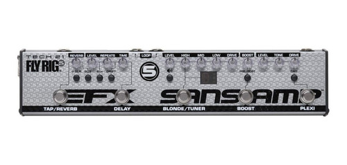 Imagen 1 de 5 de Pedal de efecto Tech 21 Fly Rig 5 v2 plateado