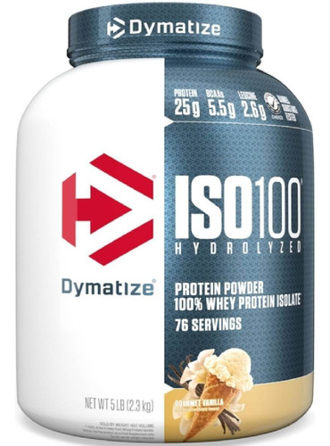Whey Importado Isolado Hidrolisado Iso 100 Dymatize 2,3kg