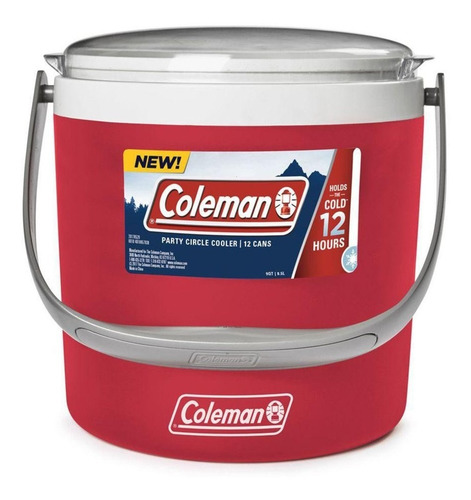 Imagem 6 de 6 de Caixa Termica 8,5 Litros Circle Vermelho Coleman
