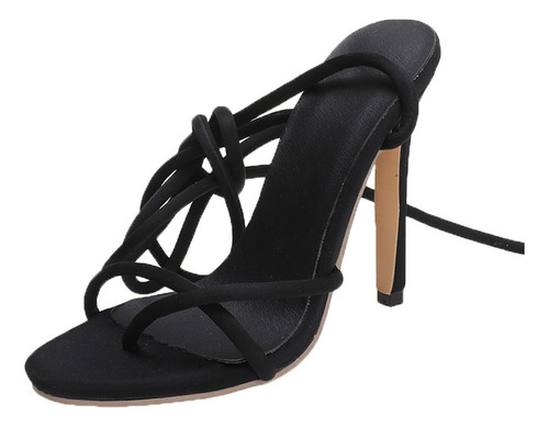 Sandalias De Mujer Con Tacones Altos Sin Tirantes - Estilo E