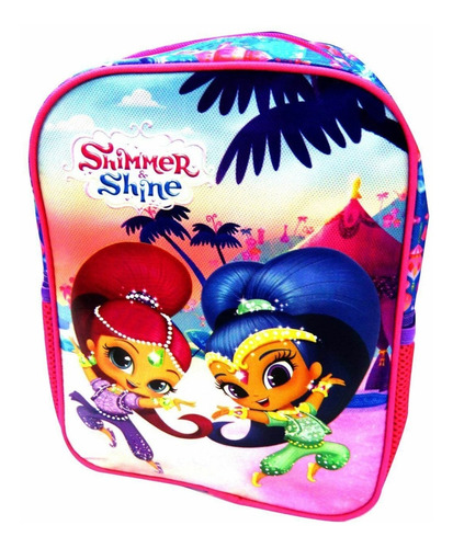 Mochila 30 X 23 X 10 Cm Shimmer & Shine Original Y Oficial