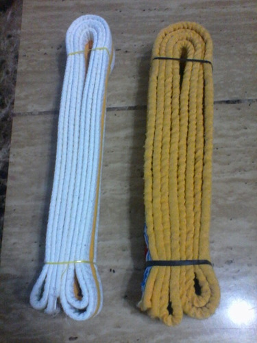 Imagen 3 de 3 de Cintas De Karate Punta Amarilla