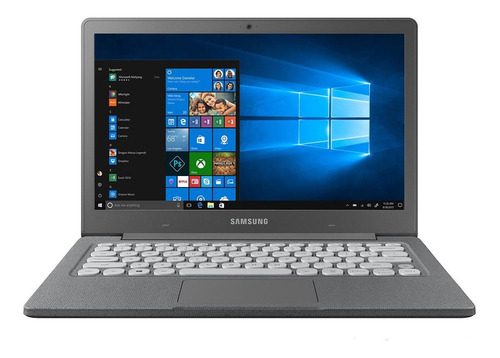 Imagem 1 de 4 de Notebook Samsung Flash F30 grafite 13.3", Intel Celeron N4000  4GB de RAM 64GB SSD, Intel UHD Graphics 600 1920x1080px Windows 10 Home