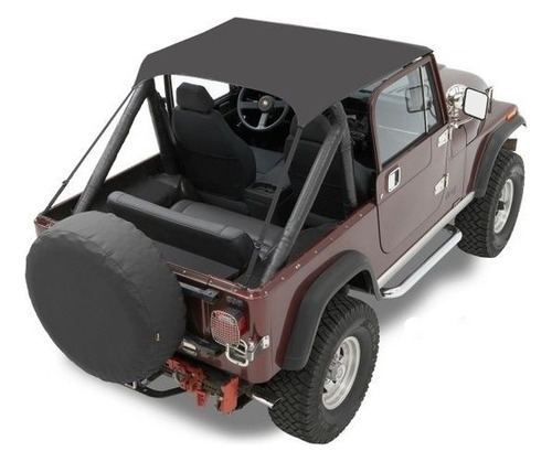 Bikini Jeep Wrangler Cj5 Cj7 Yj Toldo Tradicional Negro