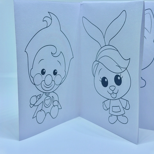 10 Souvenirs Plim Plim Mini Libritos Para Colorear