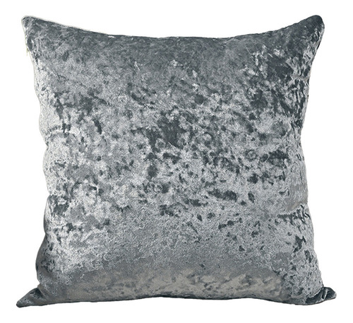 Funda De Almohada Elástica Q De Terciopelo Dorado Con Diaman