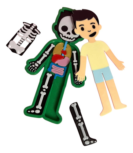 Simpledecco_kids Rompecabezas Cuerpo Humano 7 Piezas