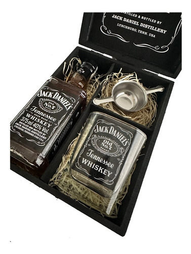 Presente Dia Dos Pais Jack Daniels 375ml + Copo + Dosador