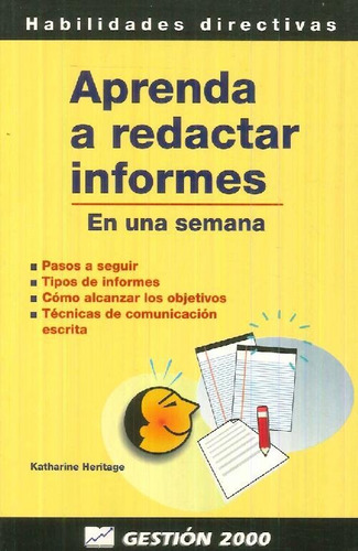 Libro Aprenda A Redactar Informes En Una Semana De Katharine