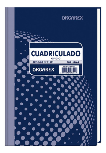 Libro De Actas Cuadriculado Oficio 100 Hojas Orgarex