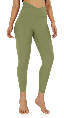 Nlgtoy Leggings Cruzado Cintura Para Mujer Elastico Yoga