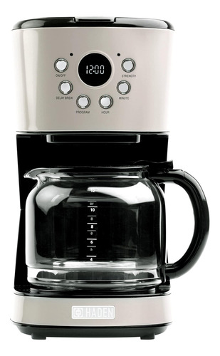 Cafetera Eléctrica Haden 75032 Programable 12 Tazas -masilla