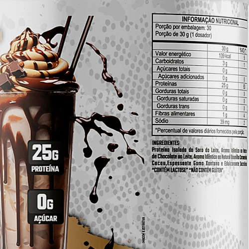 Suplemento Whey Protein ISOFIT Protein Zero Açucar Sabor Chocolate 900g Nutrex Research