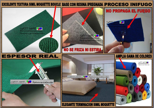 Imagen 5 de 10 de Piso Fieltro, Símil Moquette - Moquete No Se Frizza.