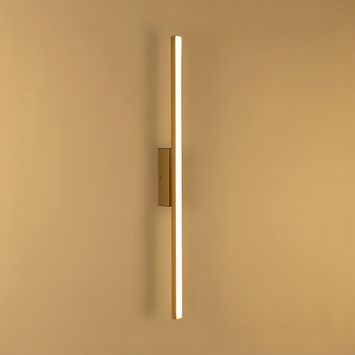 Arandela Led Linear 3000k 6w 60cm Alumínio Dourado Ar1973