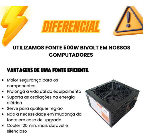 Pc Cpu I5 6a Geração 16gb Ddr4 Ssd 480gb Pdv 2 Porta Serial