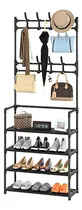 Comprar Organizador De Calzado Zapatos 5 Niveles Zapatero Perchero Color Negro
