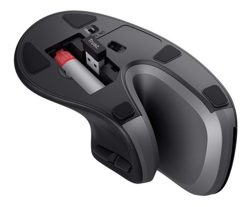 Imagen 4 de 8 de Mouse vertical inalámbrico Trust Verro 23507 negro