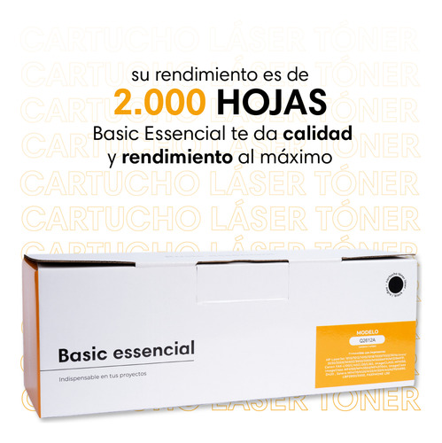 Toner Alternativo Con Chip Para Hp 1010 1012 1015 1018 1020 Tinta Negro