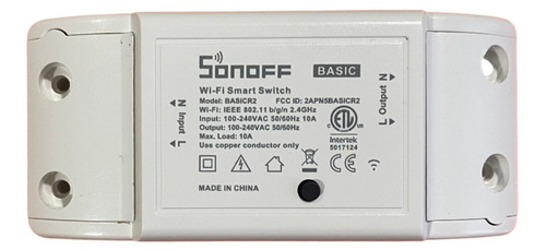 Imagen 1 de 5 de Interruptor Wifi Compatible Con Alexa/google Sonoff Basic R2