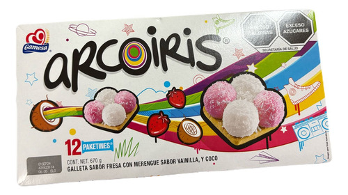 Galleta Arcoiris 12pz