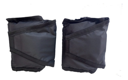 Par Halter de 1 kg, más 1 kg de legg+kit de 5 Theraband+ Elástico, color negro