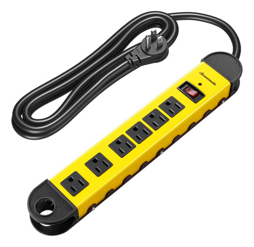 Power Strip Dewenwils Metal De 6 Enchufes Con Cable De 6 Pie