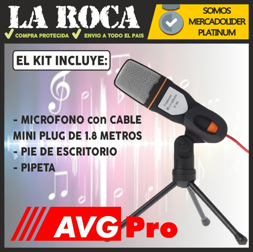 Imagen 7 de 10 de Microfono Tripode Escritorio Pipeta Podcast Streaming