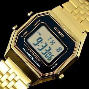 Relógio Casio La680 Wga-1df Cronometro Alarme Vintage Gold