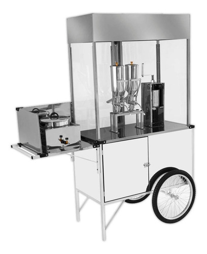 Imagem 1 de 2 de Carrinho De Churros Profissional Vidro Reforçado Bl23p Cefaz