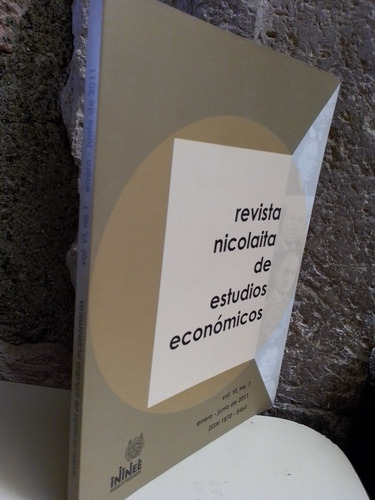 Revista Nicolaita De Estudios Economicos - Ininee (Usado)