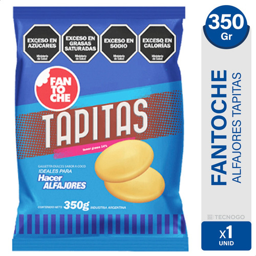 Tapitas Alfajor Fantoche Tradicional 350g