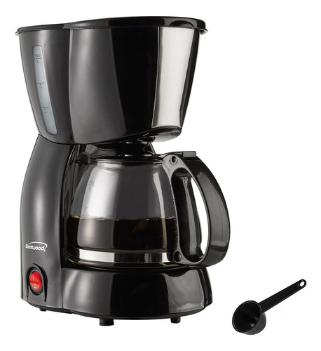 Brentwood Aparatos Ts-213bk 4 cup Coffee Maker, Negro Por .